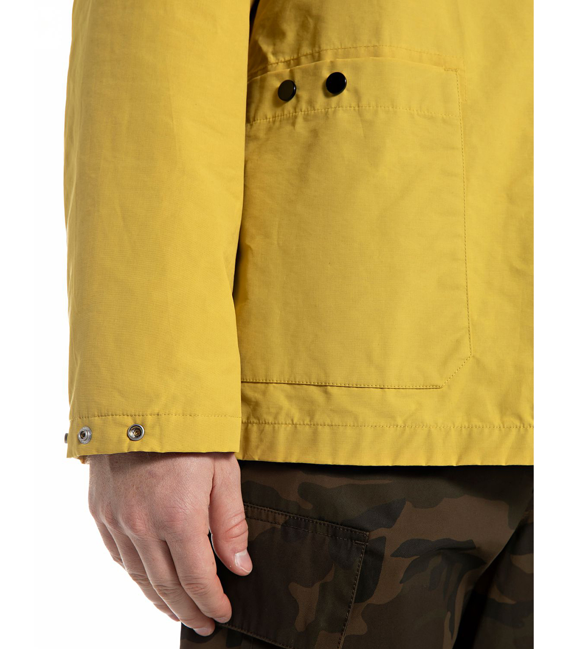 ワックス加工ライダースジャケット 詳細画像 コーンイエロー 6